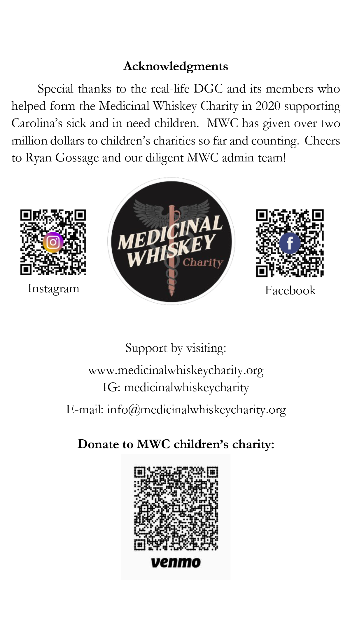 5$ charity donation with each purchase