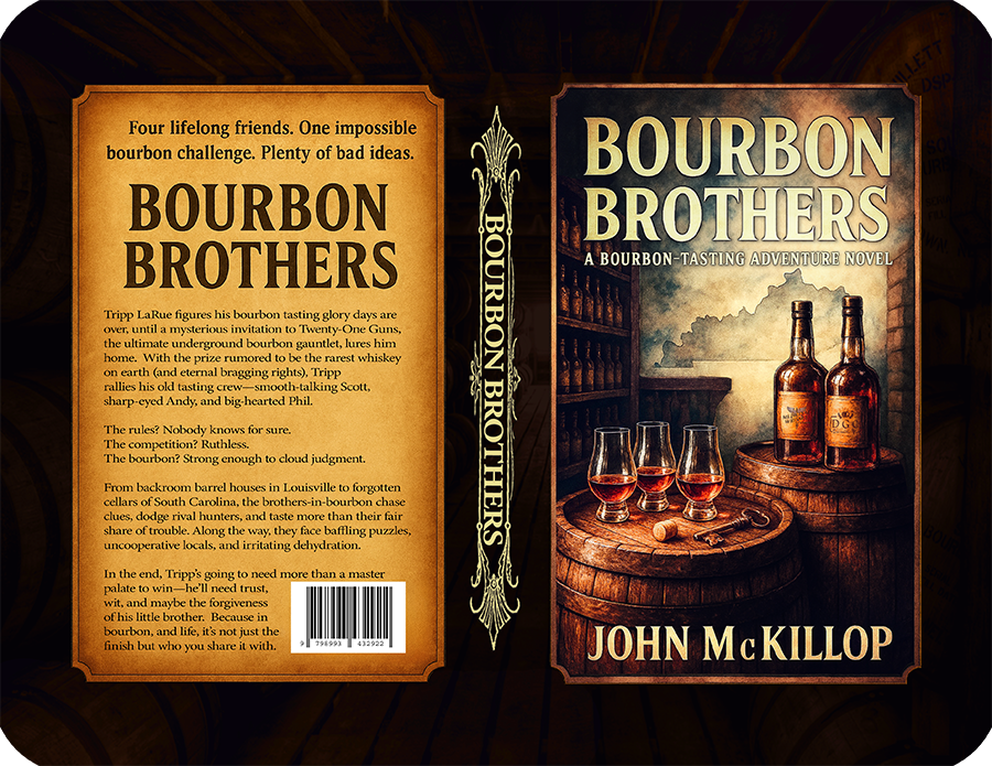 "Motor Oil” Edition (Hardcover Color Photo + Tasting Notes) 40+ dusty bottle photos • comedy/mystery adventure novel