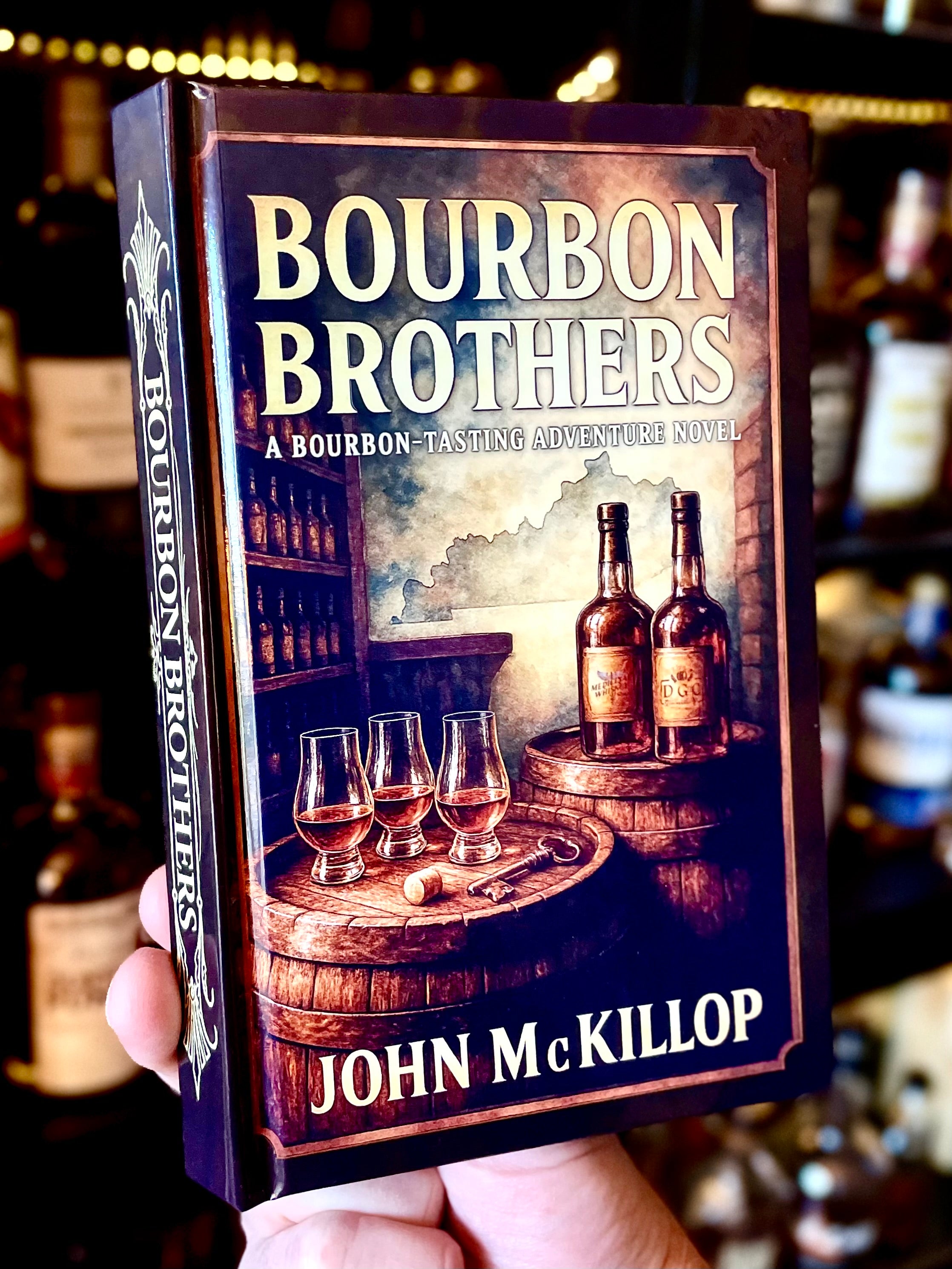 "Motor Oil” Edition (Hardcover Color Photo + Tasting Notes) 40+ dusty bottle photos • comedy/mystery adventure novel